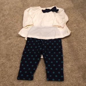 Baby Gap marching set 0-3m girls outfit